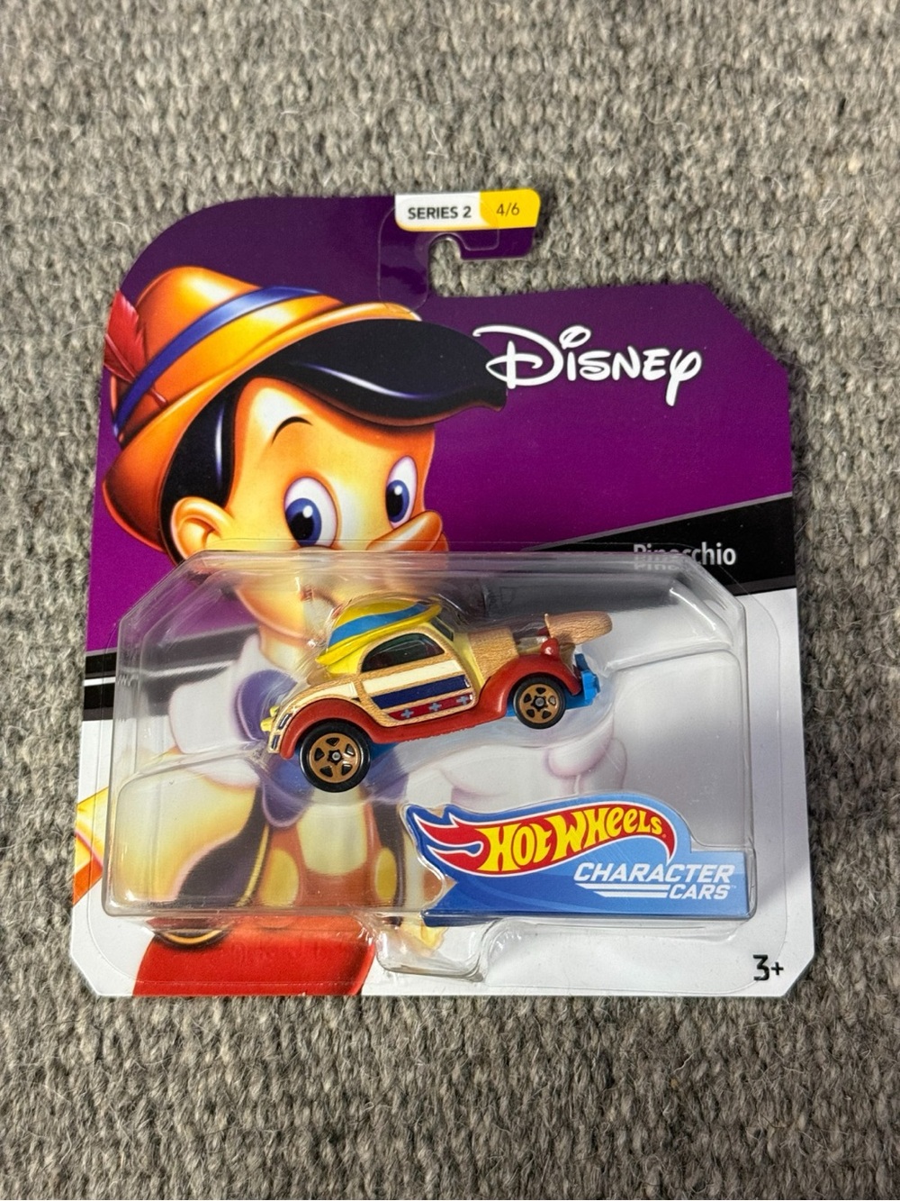 Disney Hot Wheels Pinocchio Character Car - Multi-Color